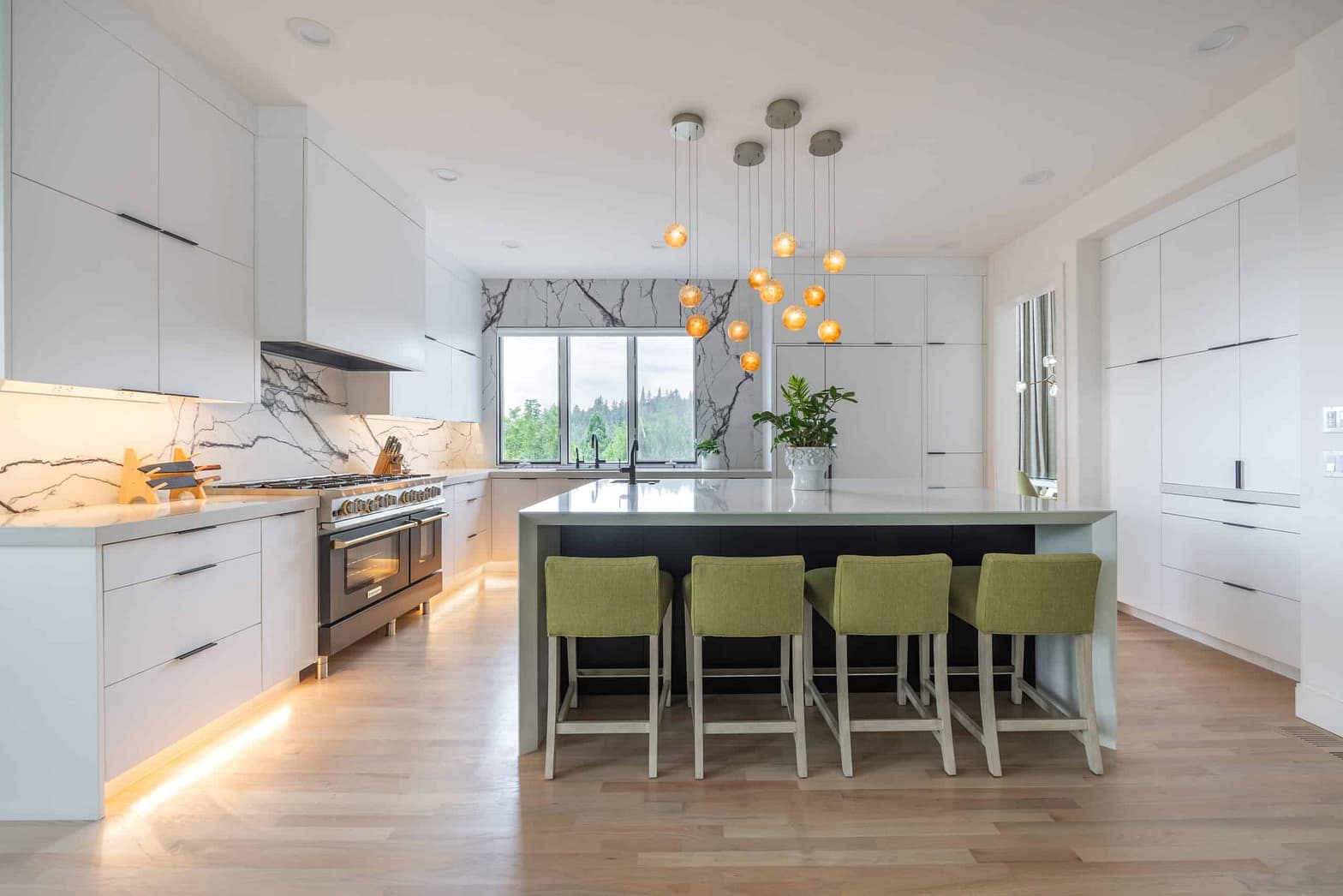 waterfall countertop in portland OR home