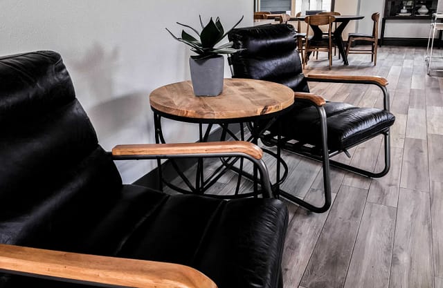 custom furniture design black leather chairs